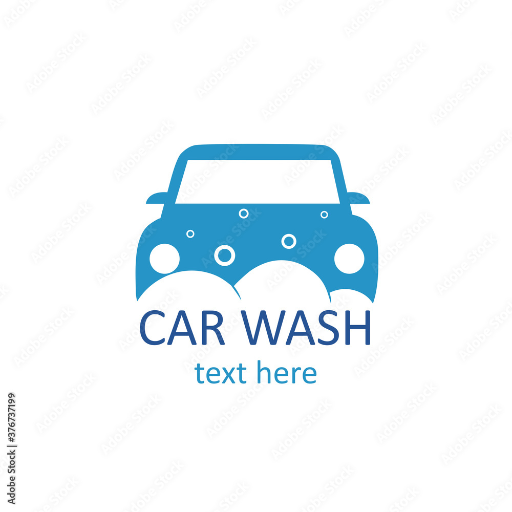 Obraz premium Car wash logo. clean auto icon