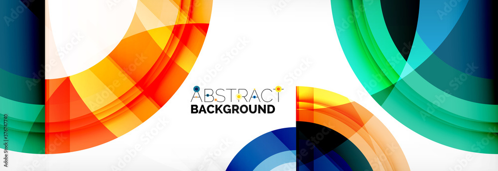 Round shapes, triangles and circles. Modern abstract background Round shapes, triangles and circles. Modern abstract background