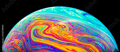 abstract style soap bubble photography