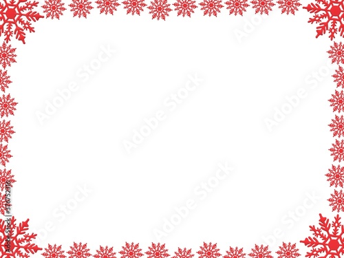 red christmas frame