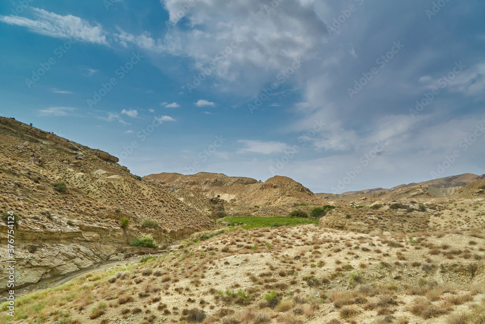 sandy surface in the mountains of Asia without rain sandy surface and dried plants sandy surface in the mountains of Asia without rain sandy surface and dried plants