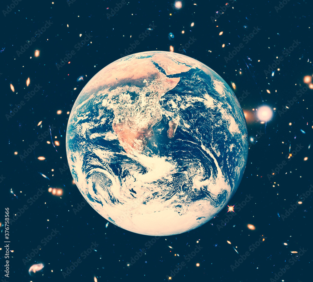 Obraz premium Beautiful earth from space. The elements of this image furnished by NASA.