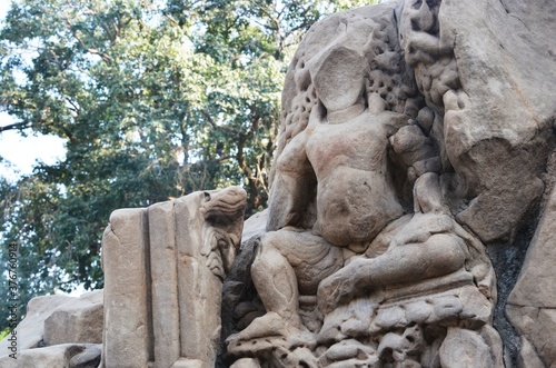 ruin statue of shiva