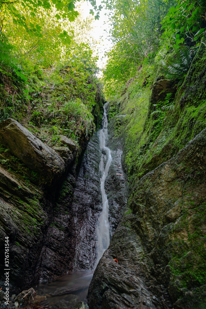 The Reinhardstein waterfall is the highest cascade in Belgium and located in the Ardennes and Eifel. It falls beside Reinhardstein castle into the Warch valley and it is about 60 meters high.