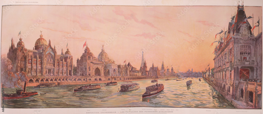 Φωτογραφία Paris, Francia / Noviembre 1 de 1900, Publicación de la Expo Paris de 1900, pabe