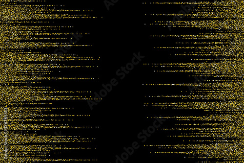 Golden speed line fast motion background. Gold illustration with lines and dots. Pop art pattern, zoom effect