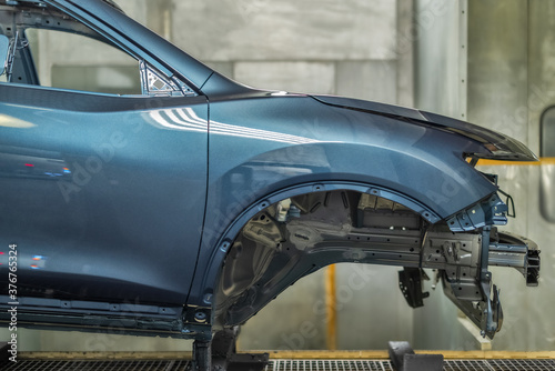 Wallpaper Mural Production line of automobile plant, painting shop Torontodigital.ca