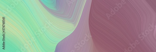 abstract artistic header with antique fuchsia  light green and dark gray colors. fluid curved lines with dynamic flowing waves and curves for poster or canvas