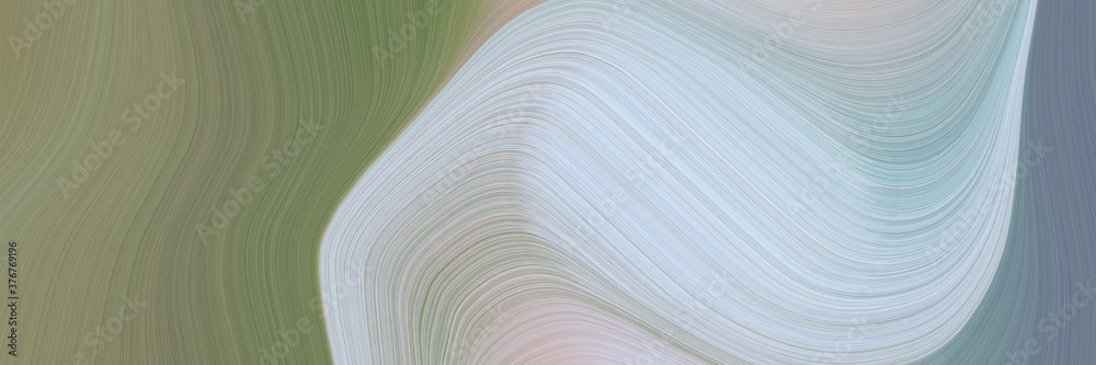 abstract colorful header with pastel blue, pastel brown and slate gray colors. fluid curved flowing waves and curves for poster or canvas
