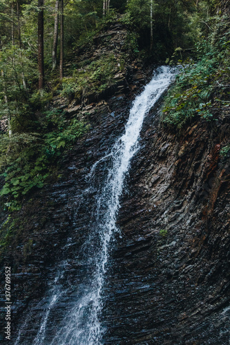 Mountain waterfall landscape