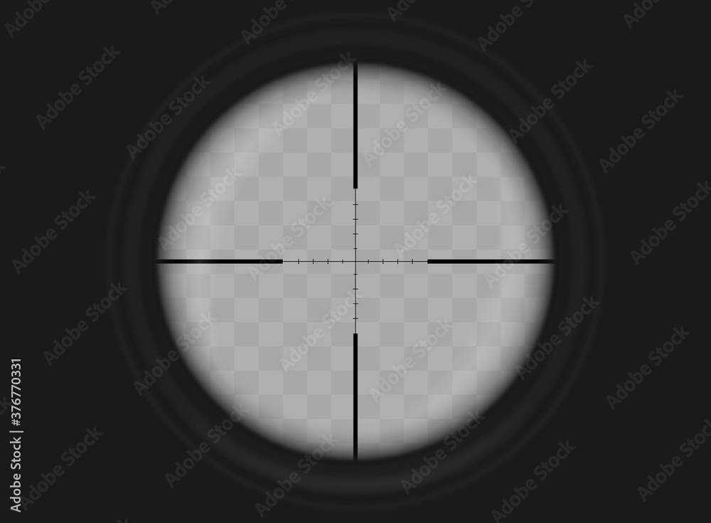 Vector Illustration of Optical Sight Point of View Overlay Template Vector Illustration of Optical Sight Point of View Overlay Template