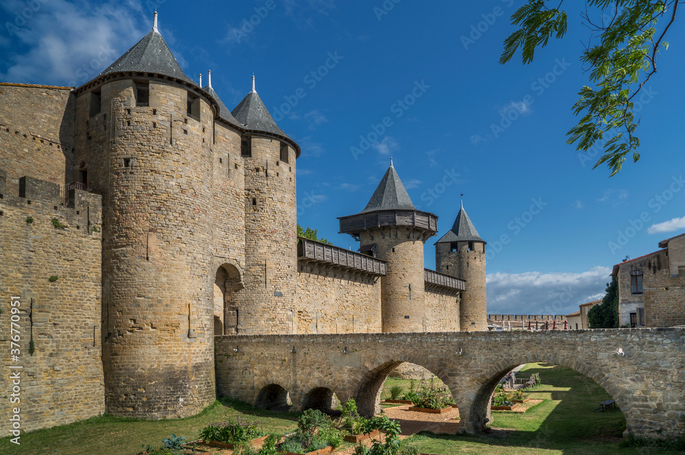 Medieval fortified city of Carcassonne, France Medieval fortified city of Carcassonne, France