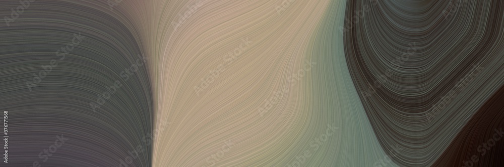 abstract flowing header design with dark slate gray, rosy brown and gray gray colors. fluid curved lines with dynamic flowing waves and curves for poster or canvas