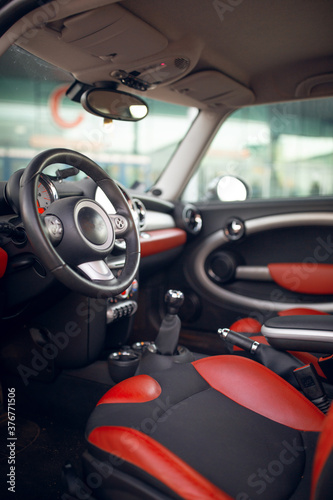 Modern car interior close up © Moose