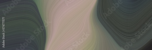 abstract moving header with dark slate gray, rosy brown and dim gray colors. fluid curved lines with dynamic flowing waves and curves for poster or canvas