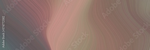 abstract modern banner with pastel brown, rosy brown and dim gray colors. fluid curved lines with dynamic flowing waves and curves for poster or canvas