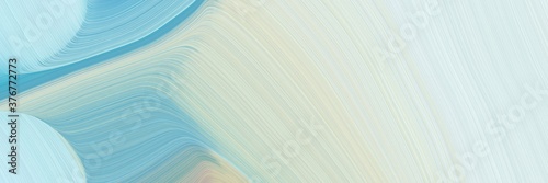 abstract moving header design with light gray, medium aqua marine and sky blue colors. fluid curved lines with dynamic flowing waves and curves for poster or canvas