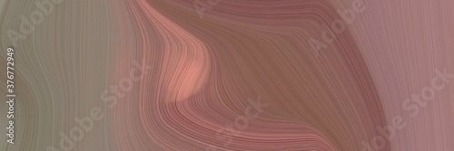 abstract artistic header with pastel brown, rosy brown and dark salmon colors. fluid curved flowing waves and curves for poster or canvas