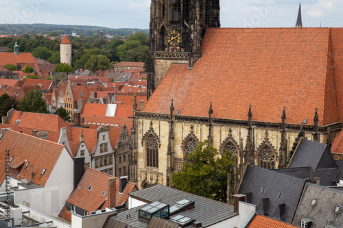  Lambertikirche und der Buddenturm in Münster. photo