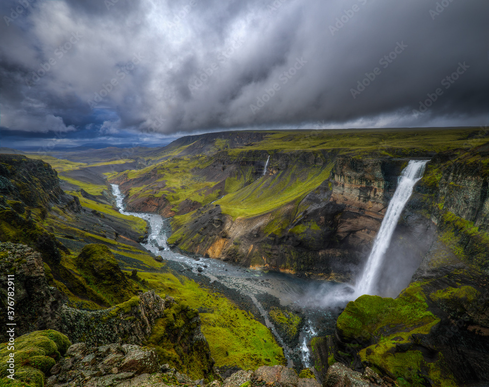 Scenic view of waterfall Scenic view of waterfall