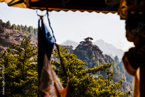 View of Paro Taktsang, Paro, Bhutan photo