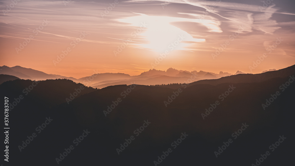 sunrise in the mountains sunrise in the mountains