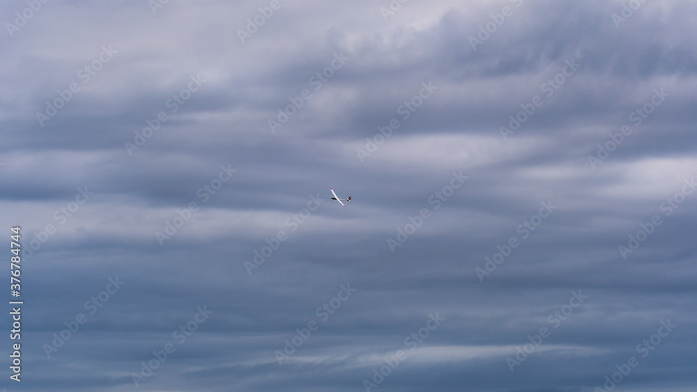 Fototapeta premium Remote control aircraft in the french countryside