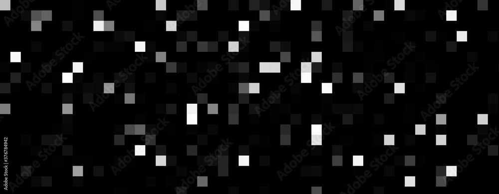 Black abstract background with white pixels Black abstract background with white pixels