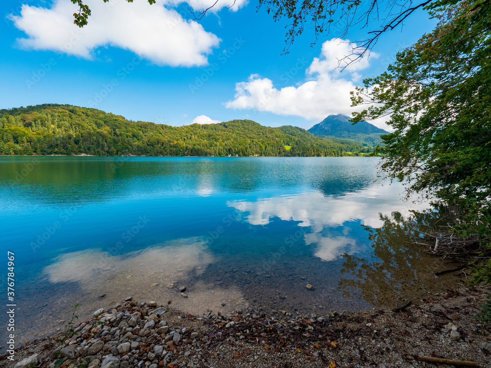 Fuschlsee, Salzburger Land, Österreich, an einem Sommertag 