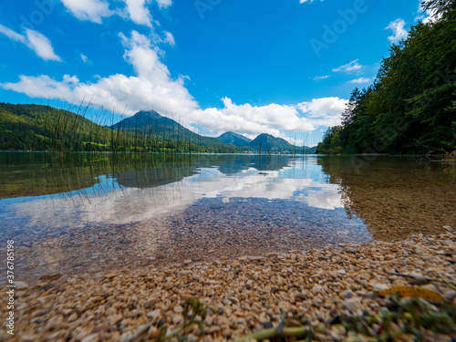 Fuschlsee, Salzburger Land, Österreich, an einem Sommertag 