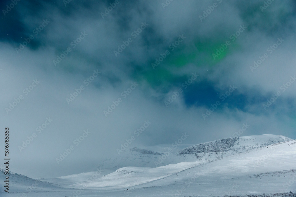 Scenic view of mountain covered with snow Scenic view of mountain covered with snow