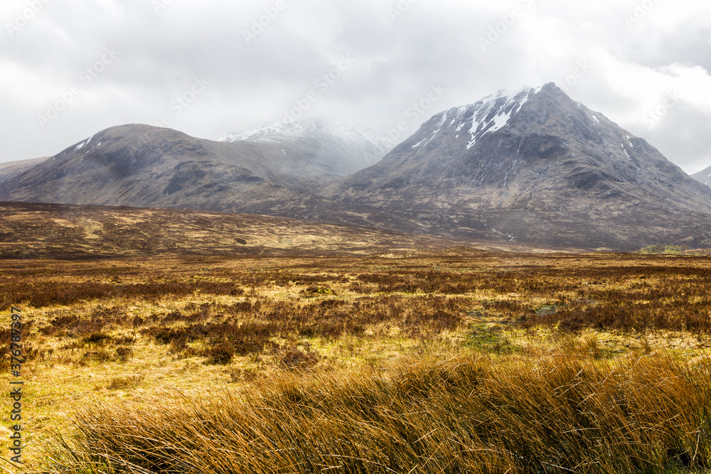 Scenic view of Glen Etive in Scotland, UK Scenic view of Glen Etive in Scotland, UK