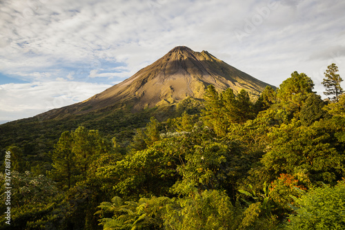 Scenic view of Arenal Volcano in Arenal Volcano National Park