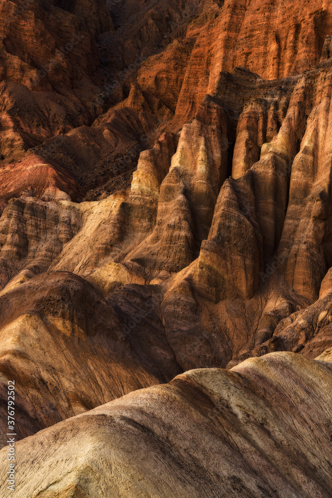 View of rock formations during sunset View of rock formations during sunset