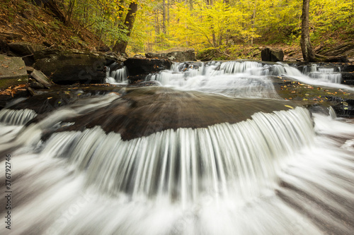 View of waterfall in Ricketts Glen State Park photo