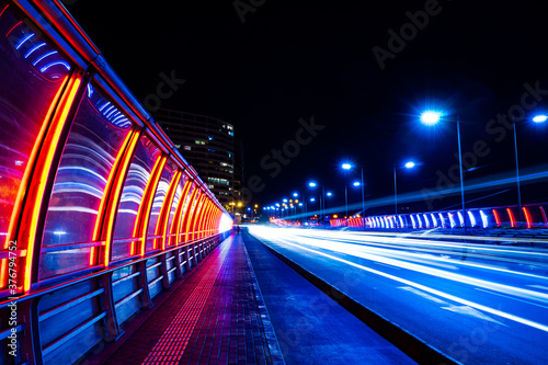 night traffic in the city © Gustavo
