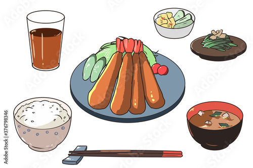 エビフライ定食