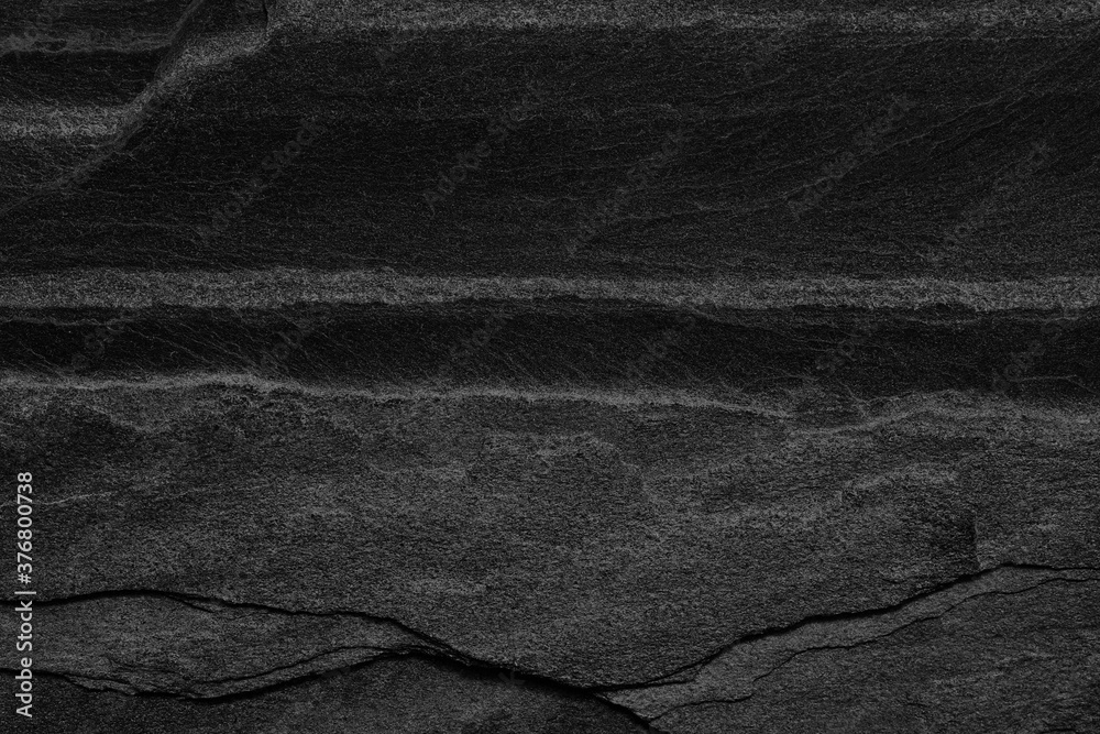 Fototapeta premium Dark grey black slate background or texture.