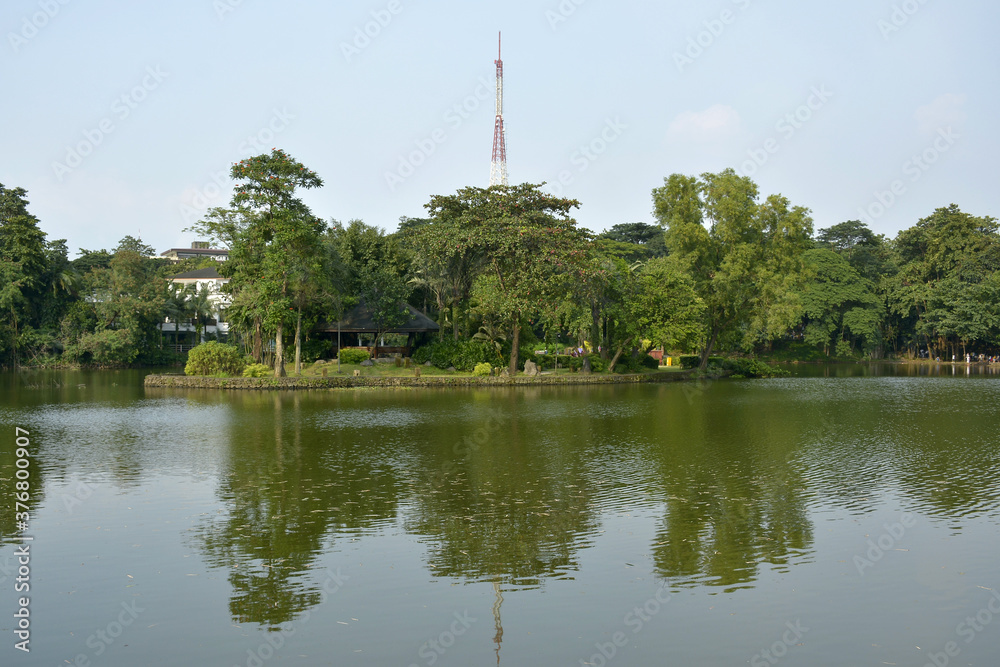 Ninoy Aquino parks and wildlife water lagoon in Quezon City, Philippines Ninoy Aquino parks and wildlife water lagoon in Quezon City, Philippines