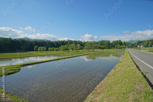 Beautiful landscape in Northern Alps of Japan  Hakuba