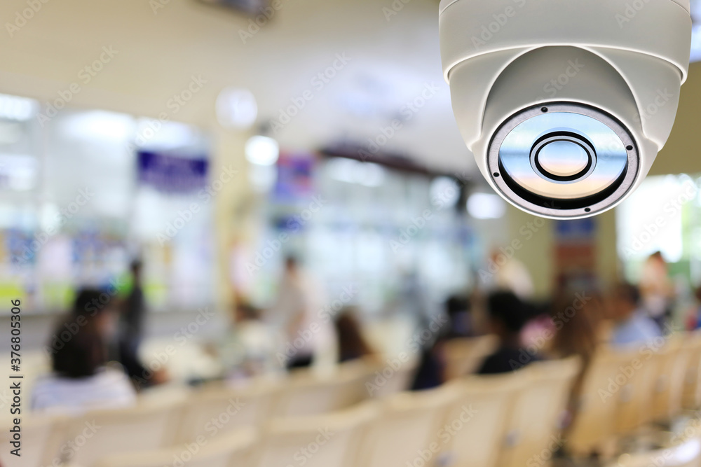 CCTV tool of dome camera in hospital.