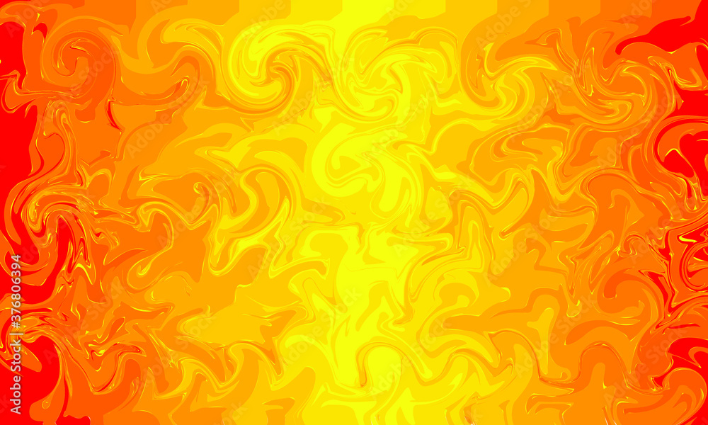 Abstract and seamless pattern with red and yellow flames. Hot colors background. Fire pattern. Explosion pattern.