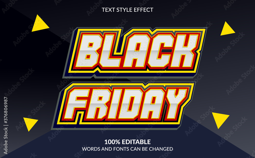Editable Text Effect, Black Friday Text Style Editable Text Effect, Black Friday Text Style