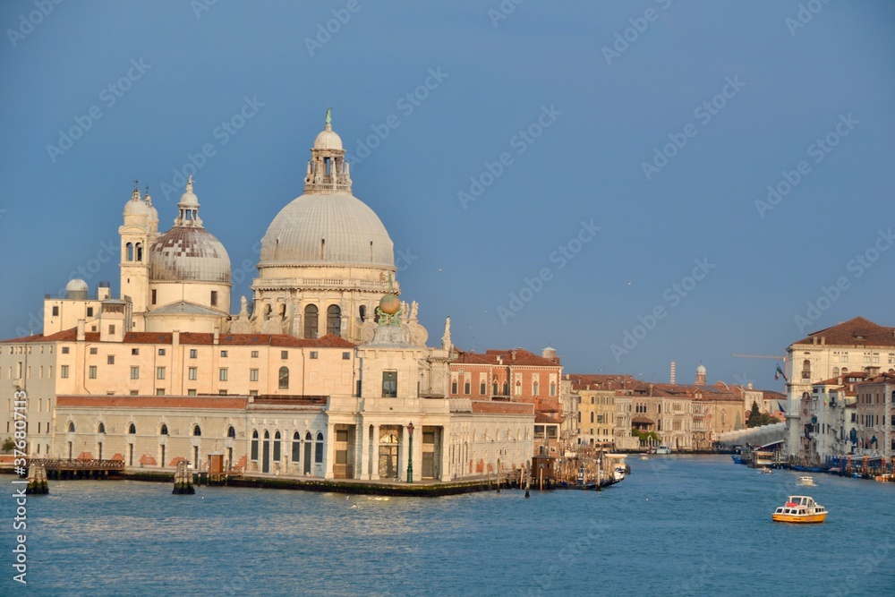 View of Venetian Lagoon Venice Italy