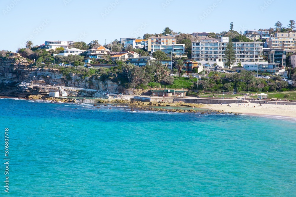View of Bronte Beach Sydney NSW Australia View of Bronte Beach Sydney NSW Australia