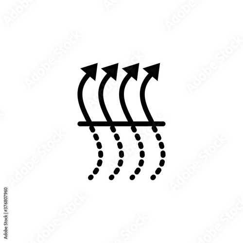 quick dry sign, air purifier icon