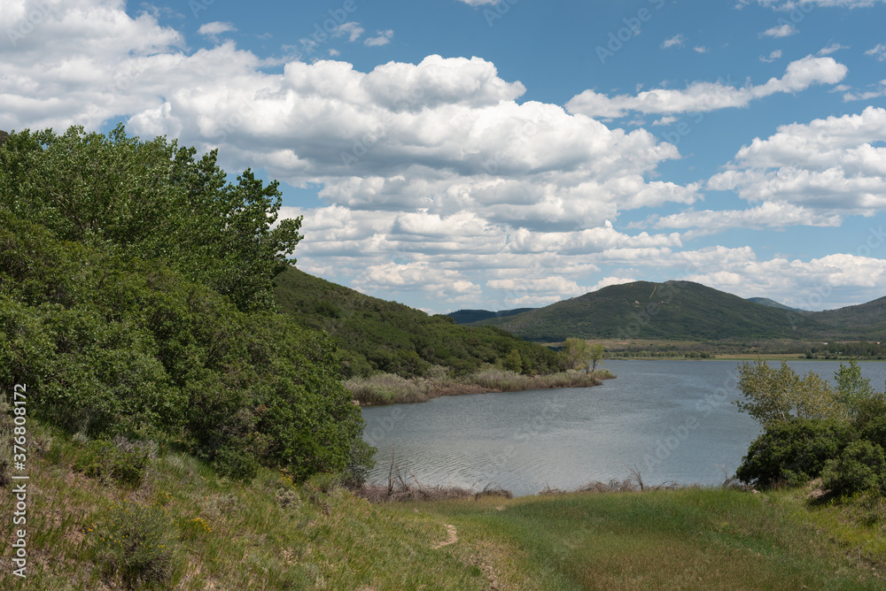 Recreational lake and reservoir in the Rocky Mountains of  western Colorado