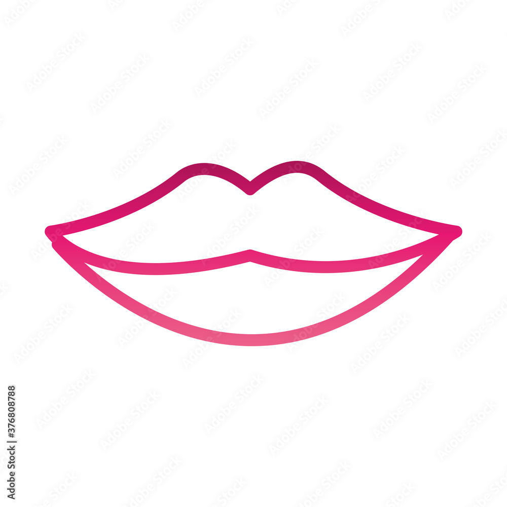 sexy female mouth lips gradient style sexy female mouth lips gradient style
