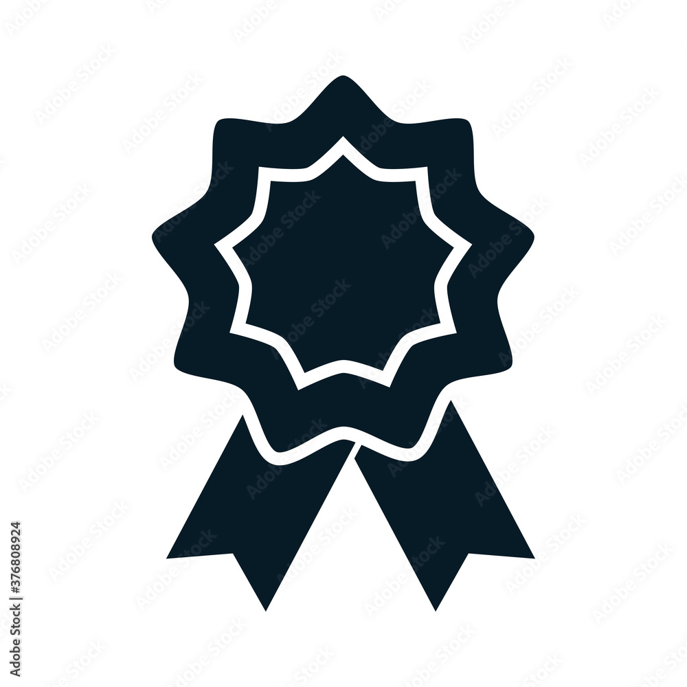 United States elections, rosette flag decoration, political election campaign silhouette icon design