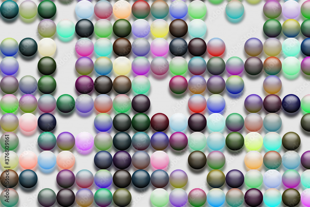 Fototapeta premium glossy balls pattern design